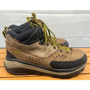 Hoka One One Tor Summit Mid WP Trekking Trail Hiking Boots Brown Nubuck Sz 10.5